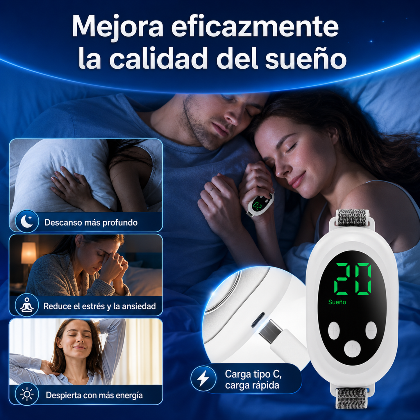 Pulsera de relajación para dormir